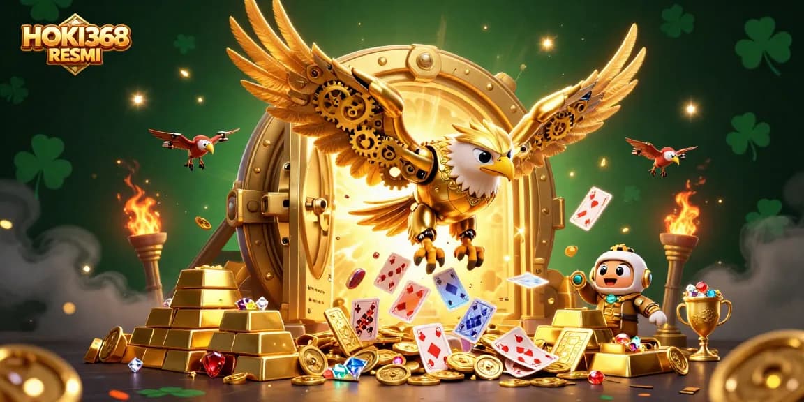 Engage with HOKI368 RESMI and experience an exciting casino atmosphere filled with golden treasures and dynamic visuals.