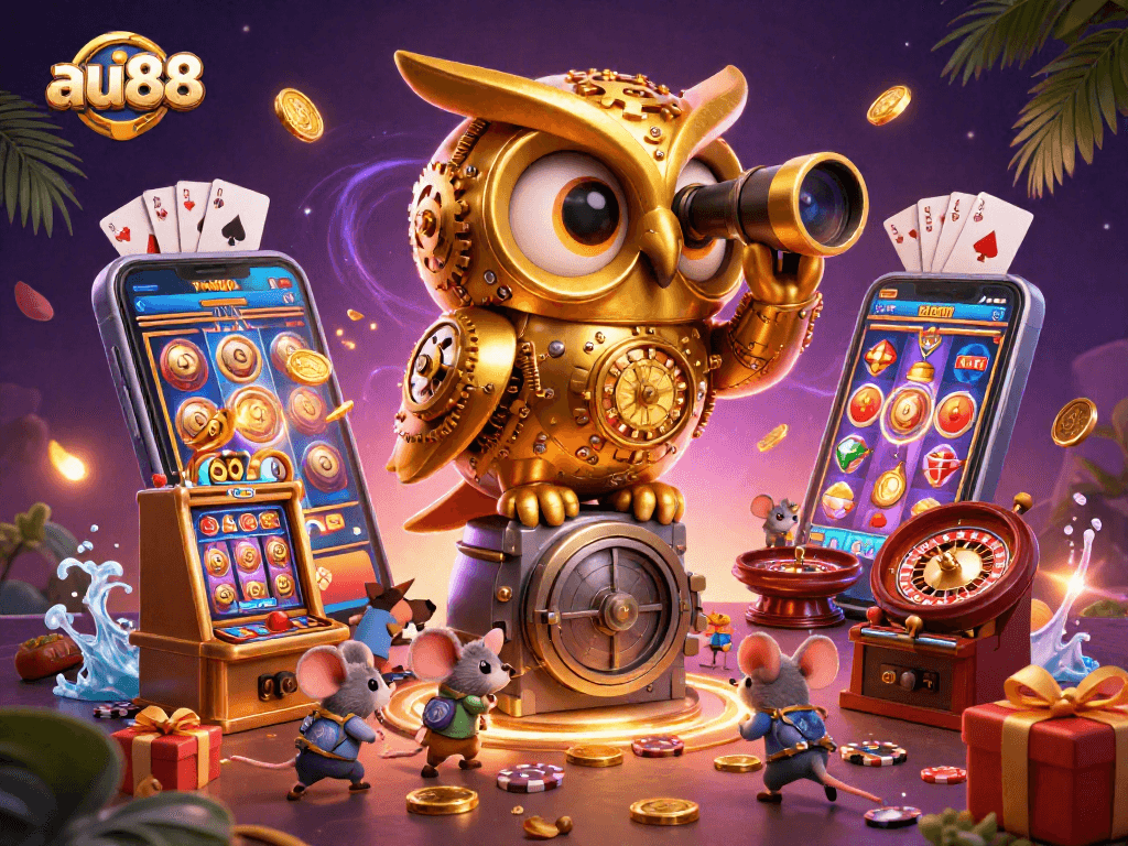 Engage with exhilarating slots at au88, featuring vibrant characters and dynamic gaming elements.