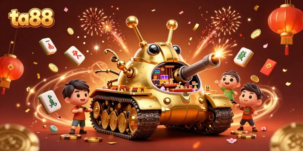 Experience thrilling casino action with ta88's innovative 3D cartoon tank filled with games.