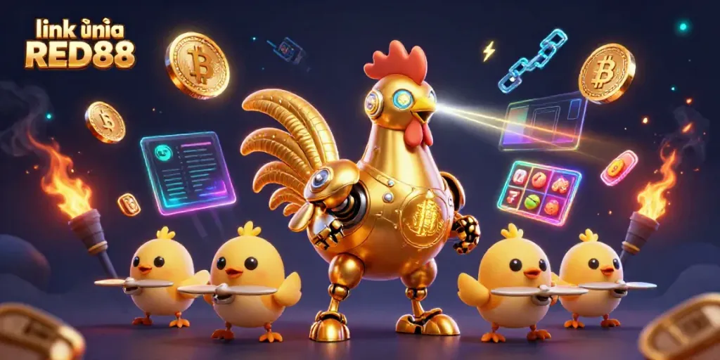 Engage with link vào RED88 through an exhilarating 3D casino adventure featuring vibrant characters and elements