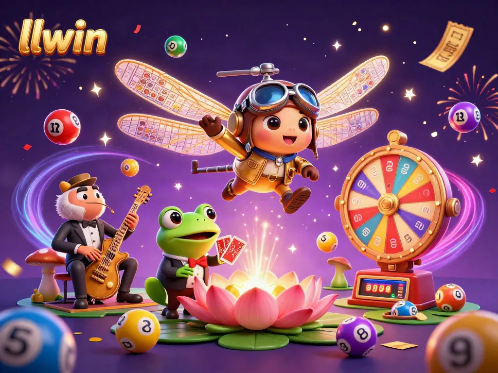 Experience thrilling gameplay at llwin with a vibrant casino scene featuring unique characters and dynamic elements.