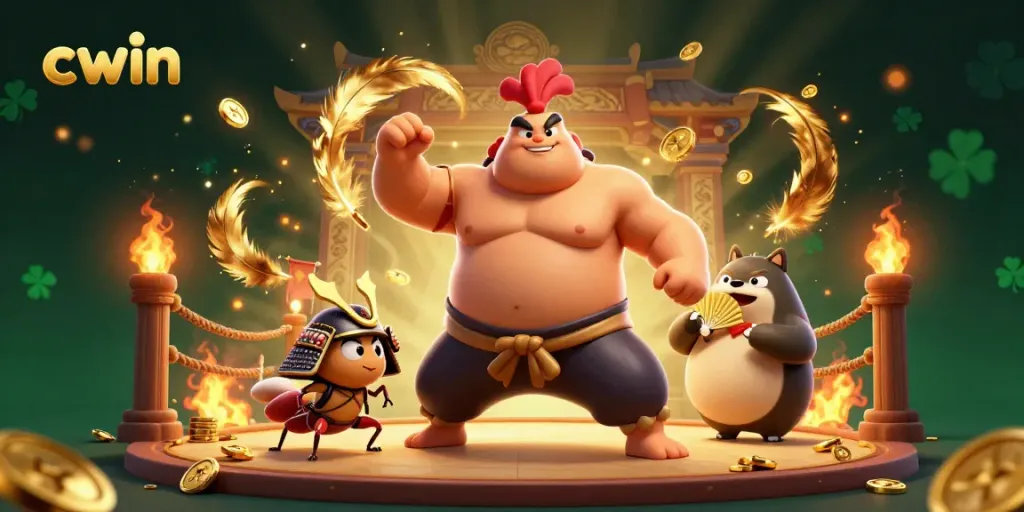 Experience thrilling gameplay with cwin's dynamic casino scene featuring powerful characters and rich visuals.
