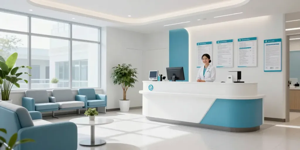Situs slot healthcare services offering patient care in a modern health clinic.