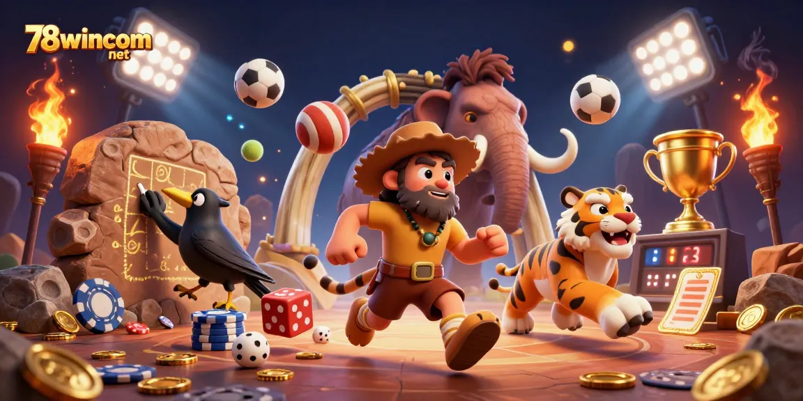 Engage with thrilling gameplay at 78wincom net featuring prehistoric casino elements and dynamic sports betting.