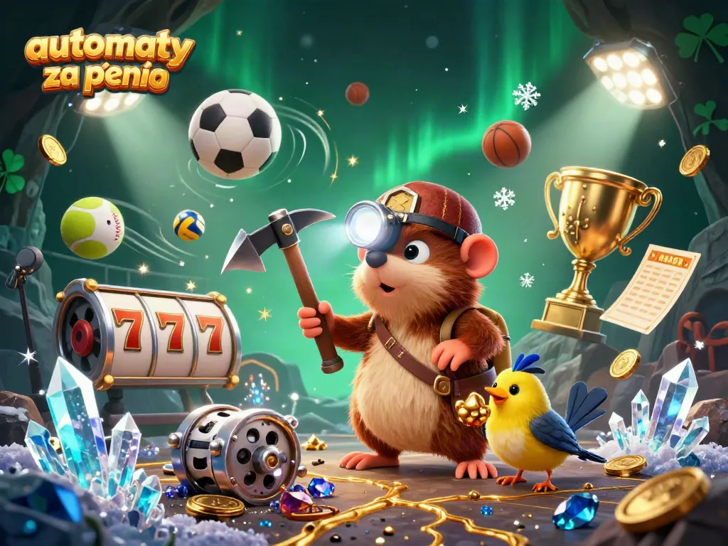 Experience the thrill of automaty online za pieniądze with vibrant 3D slot illustrations and dynamic elements.
