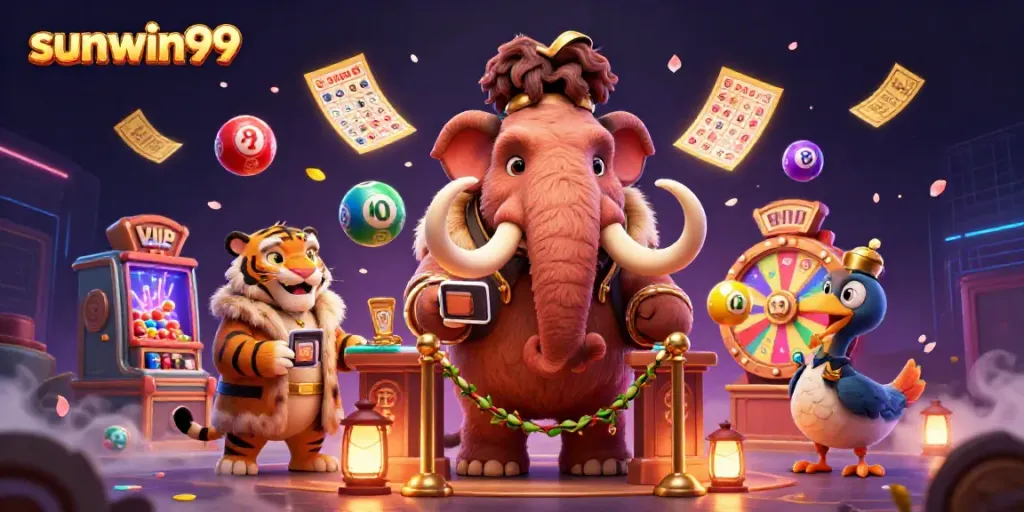 Experience the vibrant sunwin99 gaming atmosphere with our playful characters and interactive elements.