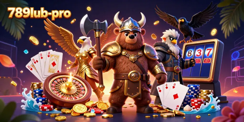 Experience thrilling gameplay with dynamic 789lub-pro casino characters, vibrant elements, and action-packed visuals.