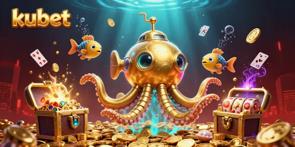 Play winning slots at kubet with an enchanting underwater scene of treasure and excitement.