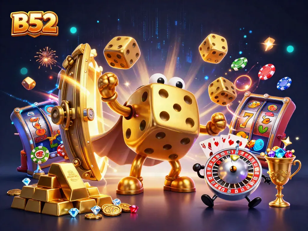 Experience thrilling games at B52 with vibrant visuals and magical casino elements.