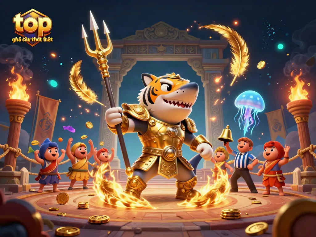 Experience the excitement of top nhà cái uy tín nhất in this vibrant 3D casino scene.