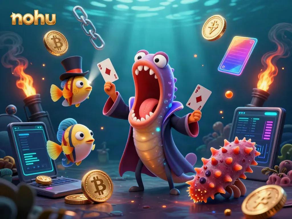 Nohu online casino features vibrant characters and dynamic elements illustrating fun and excitement.