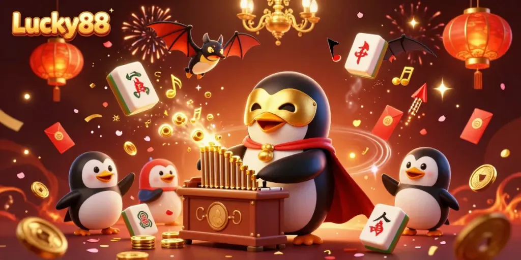 Experience the thrill at Lucky88 with dynamic gameplay and golden rewards in a captivating casino scene.