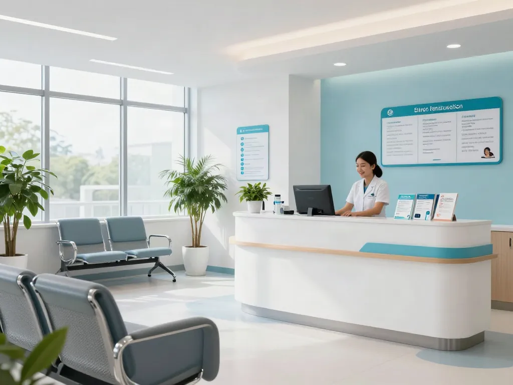 A bright and welcoming healthcare environment for patient care and medical services at situs gacor wellness center.