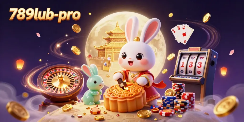 Experience luck with 789lub-pro's enchanting casino adventure featuring a moon rabbit.
