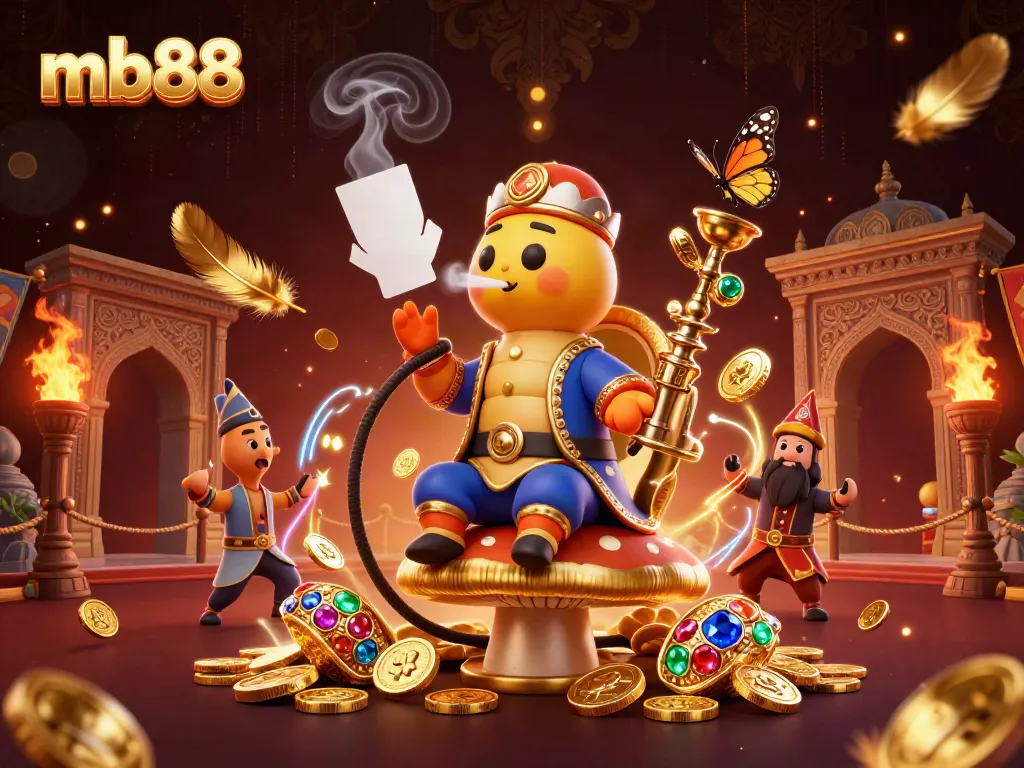 Experience thrilling gaming moments at mb88 with an enchanting caterpillar master and golden treasures.